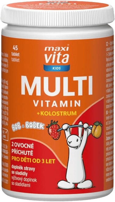 Levně Maxi Vita Kids Multivitamin + kolostrum 45 tablet
