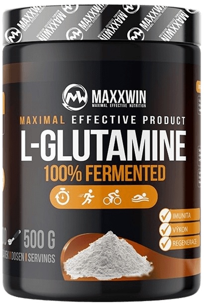 Levně MAXXWIN L-Glutamine 100% Fermented 500 g - citron