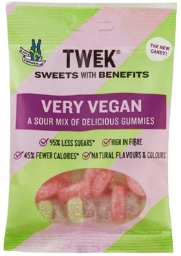 Levně TWEEK Gumové bonbony Vegan 80 g - very vegan