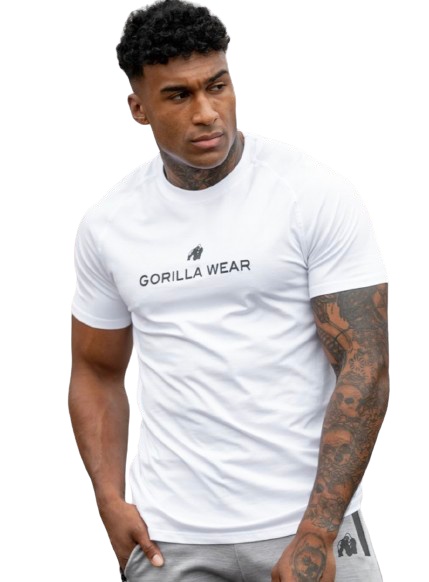 Levně Gorilla Wear Pánské triko Davis T-shirt White - 4XL