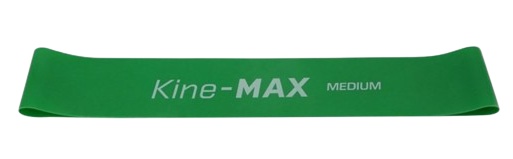 Kine-MAX Mini Loop Resistance Band Kit posilovací guma - medium zelená
