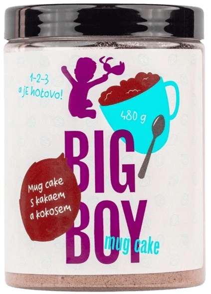 Levně BIG BOY MUG CAKE - kakao a kokos 480 g