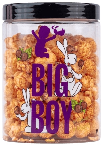 BIG BOY popcorn BOB a BOBEK 90 g - lískoořechový
