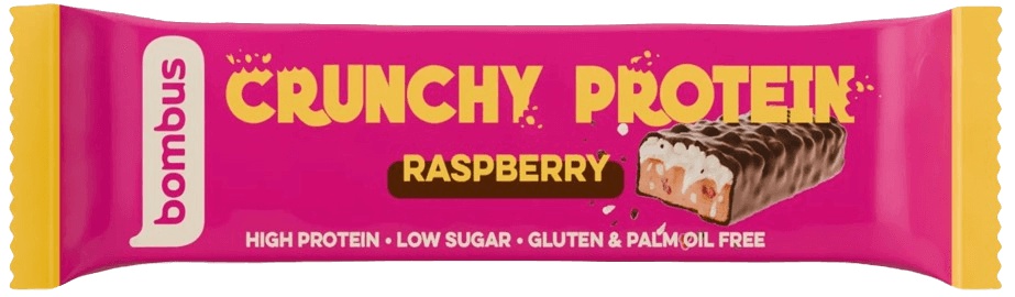 Bombus Crunchy Protein Bar 50 g - malina