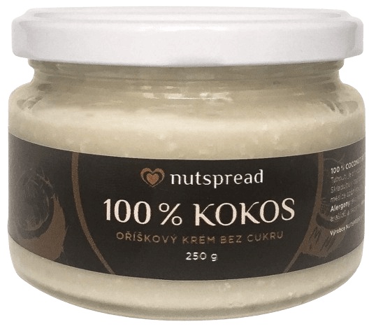 Levně Nutspread 100% ořechové máslo 250 g - kokos