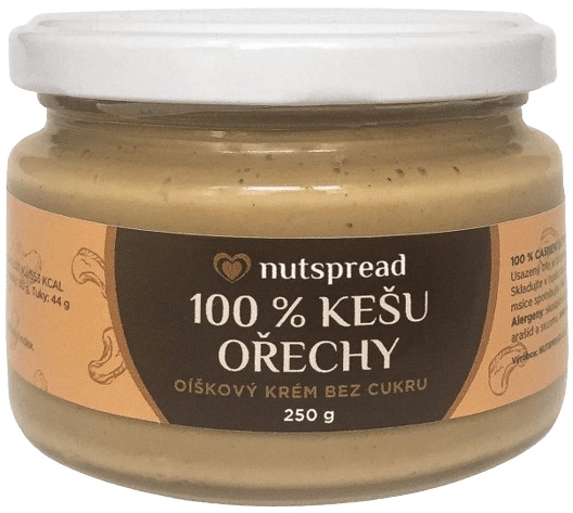 Nutspread 100% ořechové máslo 250 g - kešu