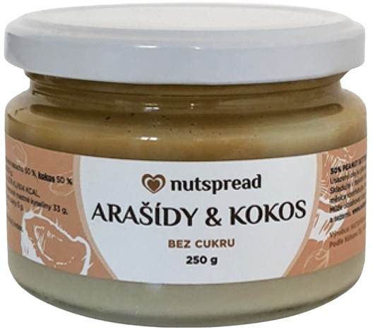 Levně Nutspread Kokosovo-arašídové máslo 250 g
