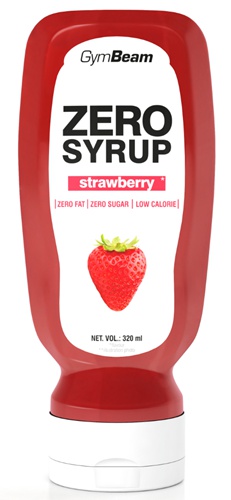 Levně GymBeam Zero Syrup 320 ml - jahoda