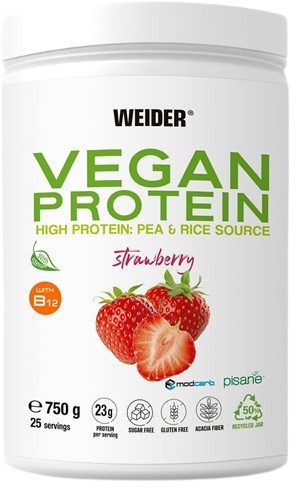 Levně Weider Vegan Protein 750 g - jahoda