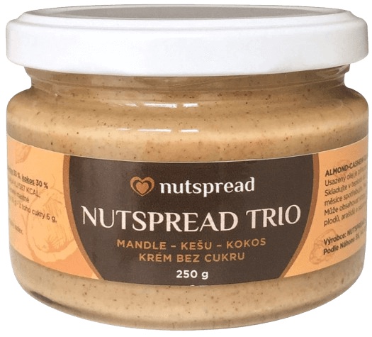 Levně Nutspread Pasta ze tří druhů ořechů 250 g