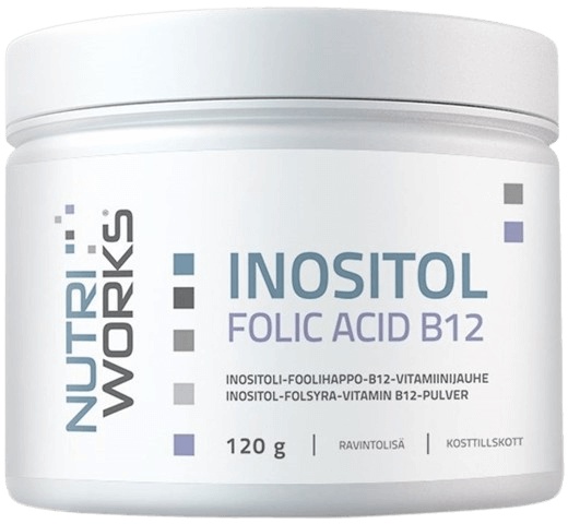 NutriWorks Inositol Folic Acid B12 120 g