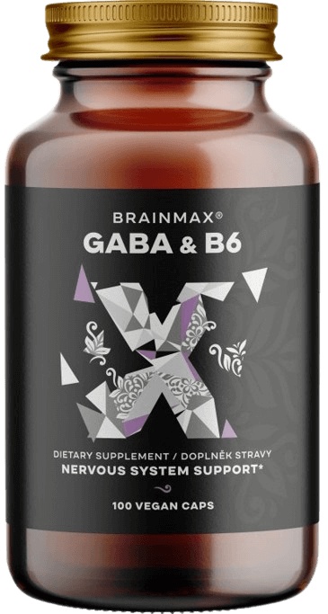 Levně BrainMax GABA & B6 700 mg 100 rostlinných kapslí