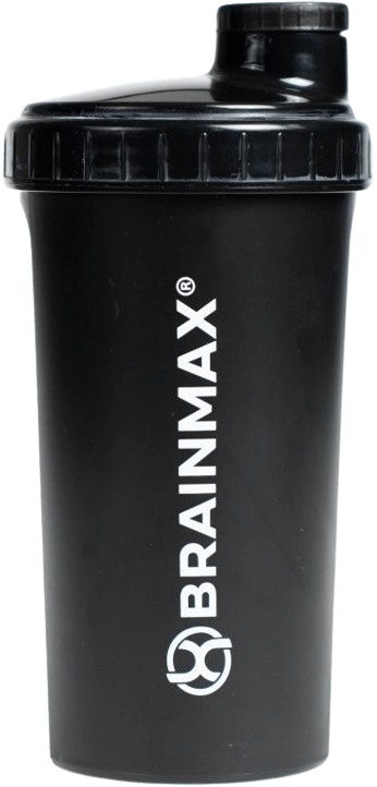 Levně BrainMax plastový šejkr černý 700 ml