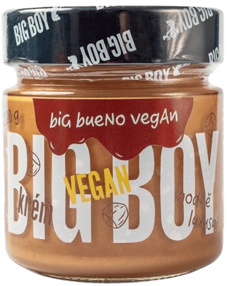 BIG BOY® Big Bueno VEGAN  - Jemný lískový krém s kokosovým mlékem a cukrem 220g