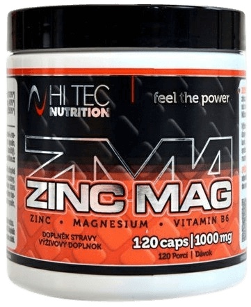 Levně Hitec Nutrition ZMA Zinc Mag 120 kapslí