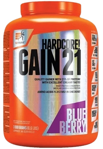 Extrifit Hardcore Gain 21 3000 g - borůvka