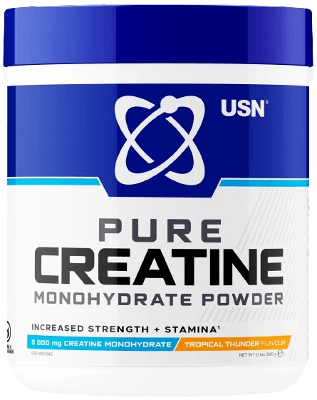 USN Pure Creatine Monohydrate 500 g - červený ovocný punč 