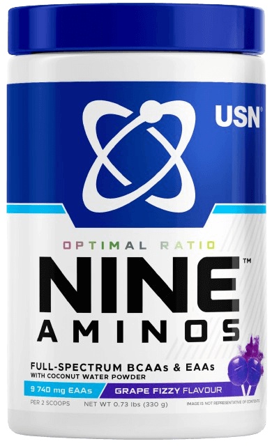 Levně USN (Ultimate Sports Nutrition) USN Nine Aminos 330 g - šumivé hrozny