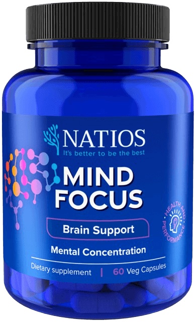 NATIOS Mind Focus 60 veganských kapslí