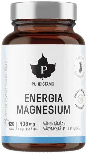 Levně Puhdistamo Energia Magnesium 120 kapslí