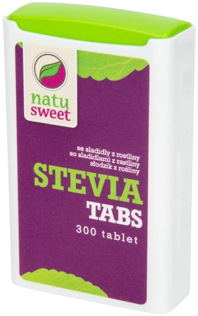 NATUSWEET Sladidlo ze stévie 300 tablet v dávkovači 18 g