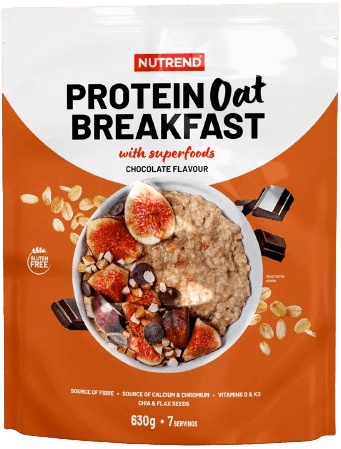 NUTREND Protein Oat Breakfast, sáček, 630 g čokoláda
