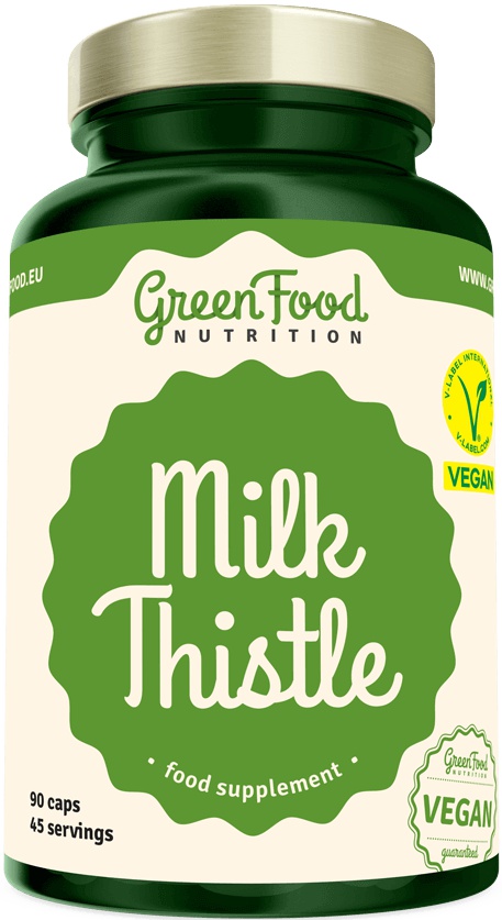 GreenFood Milk Thistle (Ostropestřec) 90 kapslí
