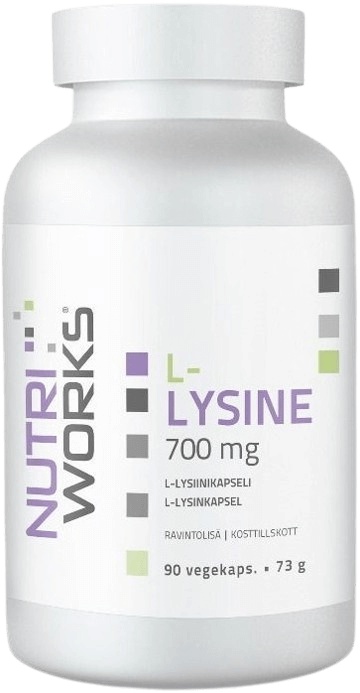 Levně NutriWorks L-Lysine 700mg 90 kapslí