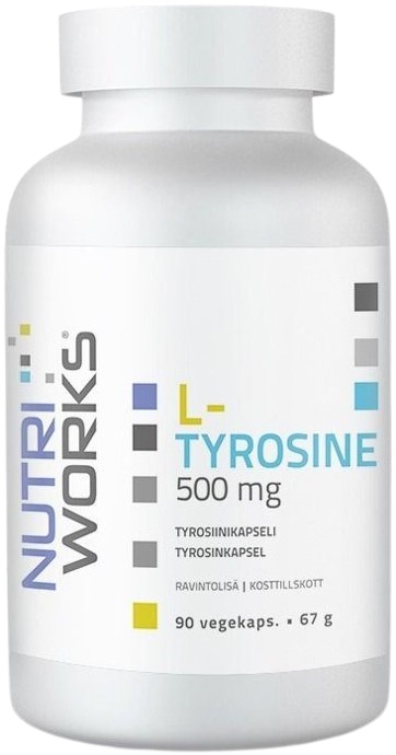 Levně NutriWorks L-Tyrosine 500mg 90 kapslí