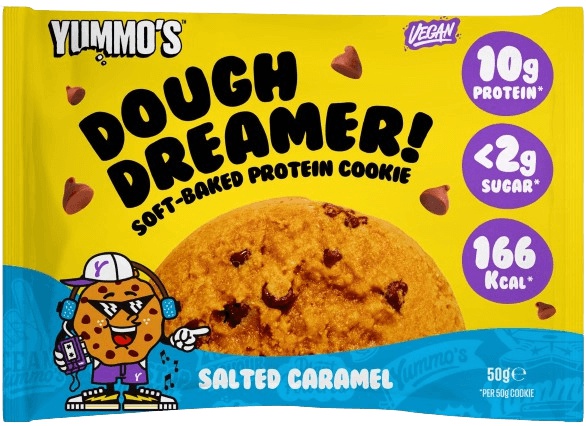 Levně Yummo's Dough Dreamer! Vegan Protein Cookie 50 g - slaný karamel