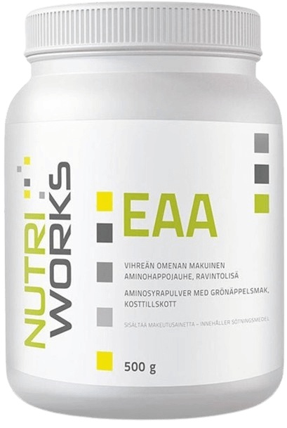 Levně NutriWorks EAA 500 g - zelené jablko