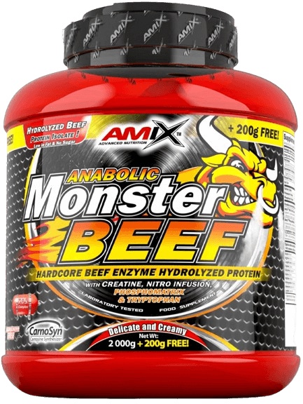 Amix Nutrition Amix Anabolic Monster Beef 90 Protein 2200 g - vanilka / limetka