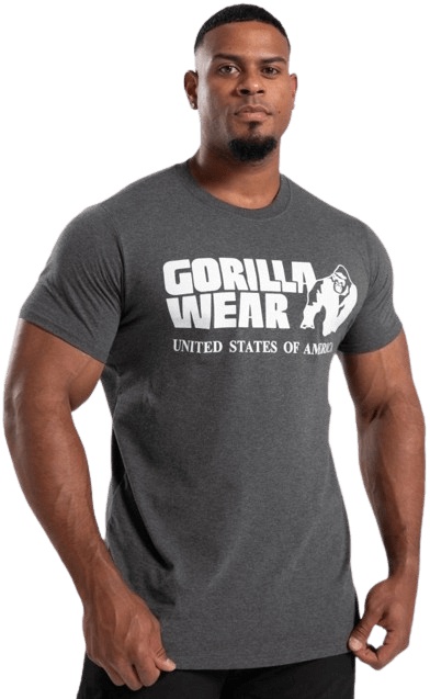 Levně Gorilla Wear Pánské tričko Classic Dark gray - L