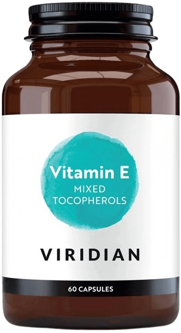Viridian Nutrition Viridian Vitamin E Mixed Tocopherols 60 kapslí
