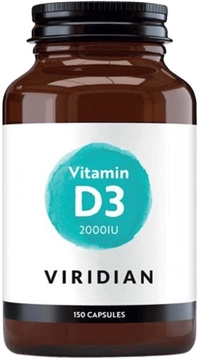 Viridian Nutrition Viridian Vitamin D3 2000IU 60 kapslí