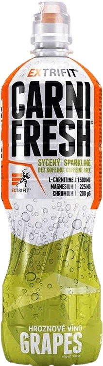 Extrifit Carnifresh Sparkling Caffeine free 850 ml - hroznové víno