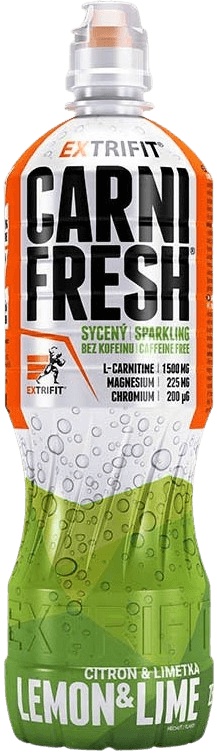 Extrifit Carnifresh Sparkling Caffeine free 850 ml - citron/limetka