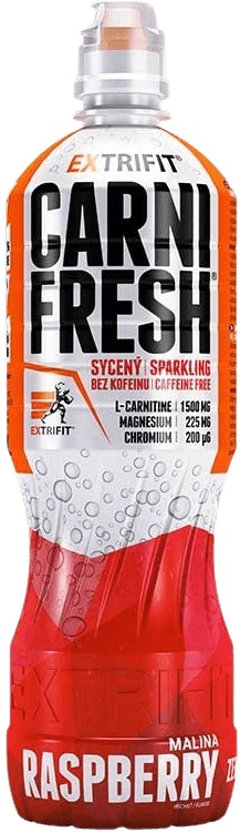 Extrifit Carnifresh Sparkling Caffeine free 850 ml - malina