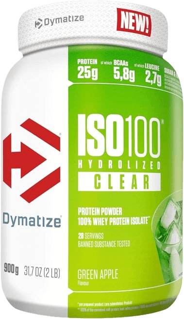 Dymatize Iso 100 Clear 900 g - zelené jablko