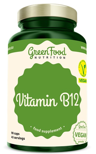 GreenFood Vitamín B12 90 kapslí