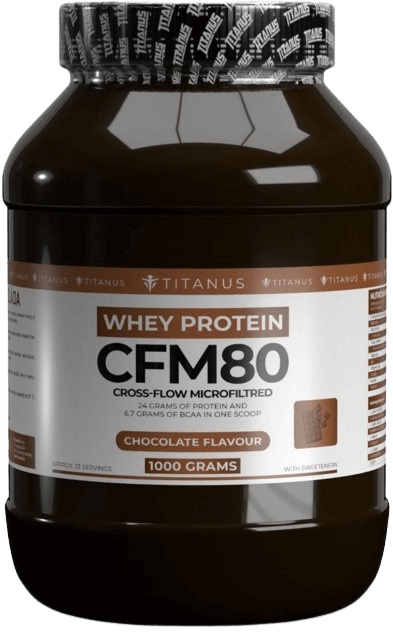 Titánus Whey CFM 80 1000 g - čokoláda