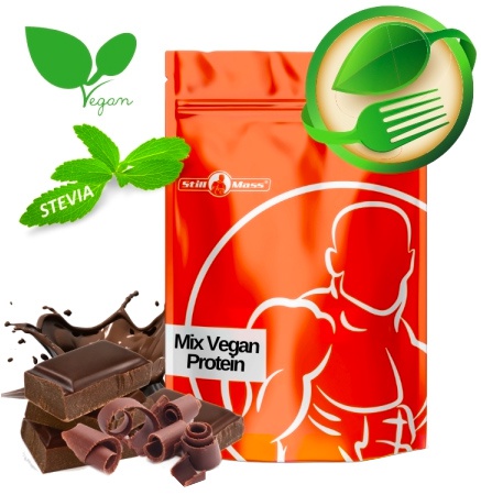 Nuvys Nutrition (Still Mass) Mix vegan protein 1000 g - čokoláda se stévií