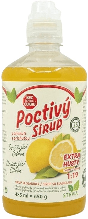 CUKRSTOP CUKR STOP sirup 650g - Osvěžující citrón
