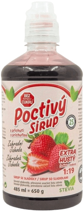 CUKRSTOP CUKR STOP sirup 650g - Zahradní jahoda