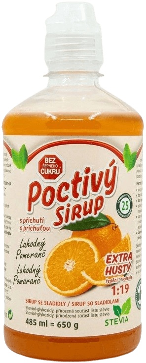 CUKRSTOP CUKR STOP sirup 650g - Lahodný pomeranč