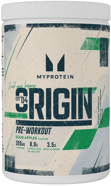 MyProtein Origin Pre-Workout, 600 g Příchuť: Kyselé jablko