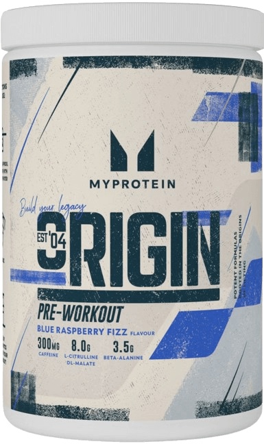 MyProtein Origin Pre-Workout, 600 g Příchuť: Modrá malina