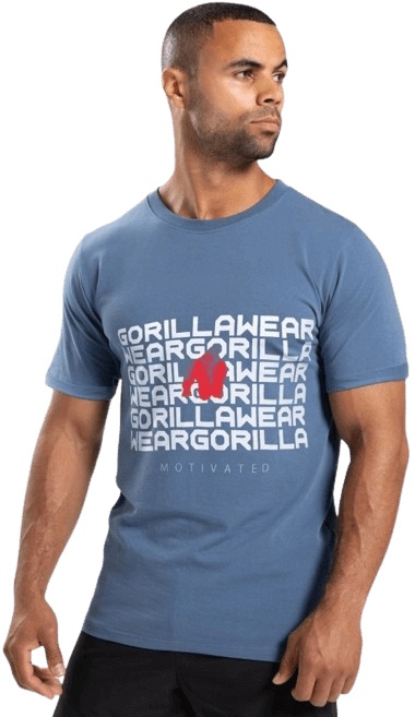 Gorilla Wear Pánske tričko Bradley Coronet modrá - M