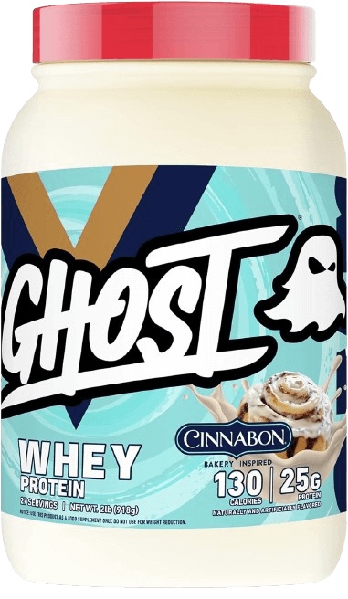Ghost 100% Whey Protein 918 g - 1014 g - cinnabon