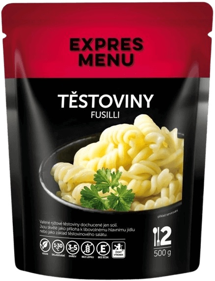 Těstoviny fusilli EXPRES MENU (2 porce)